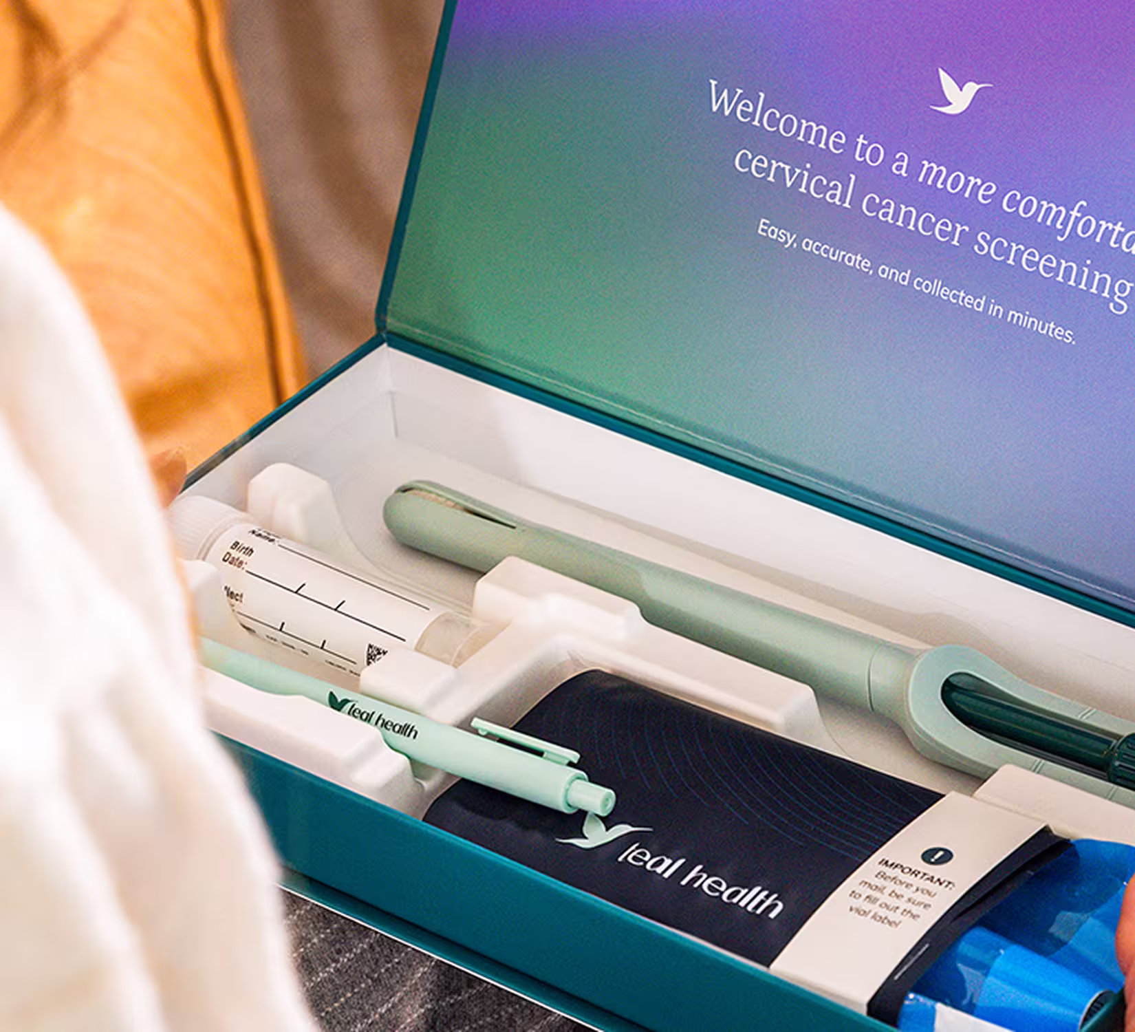 An open Teal kit